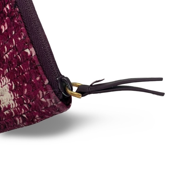 Marc Jacob’s Vintage Laptop Case Bag 14x10.5” Designer Maroon Purple Pattern - Picture 3 of 5